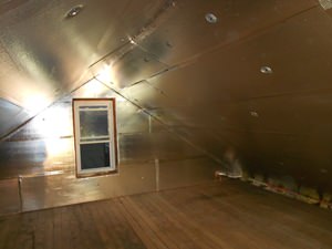 A Stroudsburg attic with SuperAttic installed.