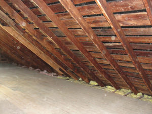 A PA attic before installation of SuperAttic
