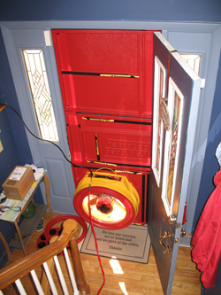 Blower door test for East Stroudsburg homes