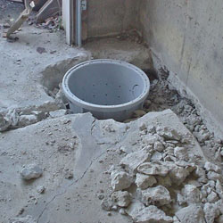 Placing a sump pit in a Gouldsboro home