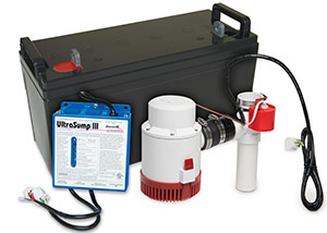 a battery backup sump pump system in Mount Bethel