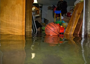 Flooded crawl space in Stroudsburg